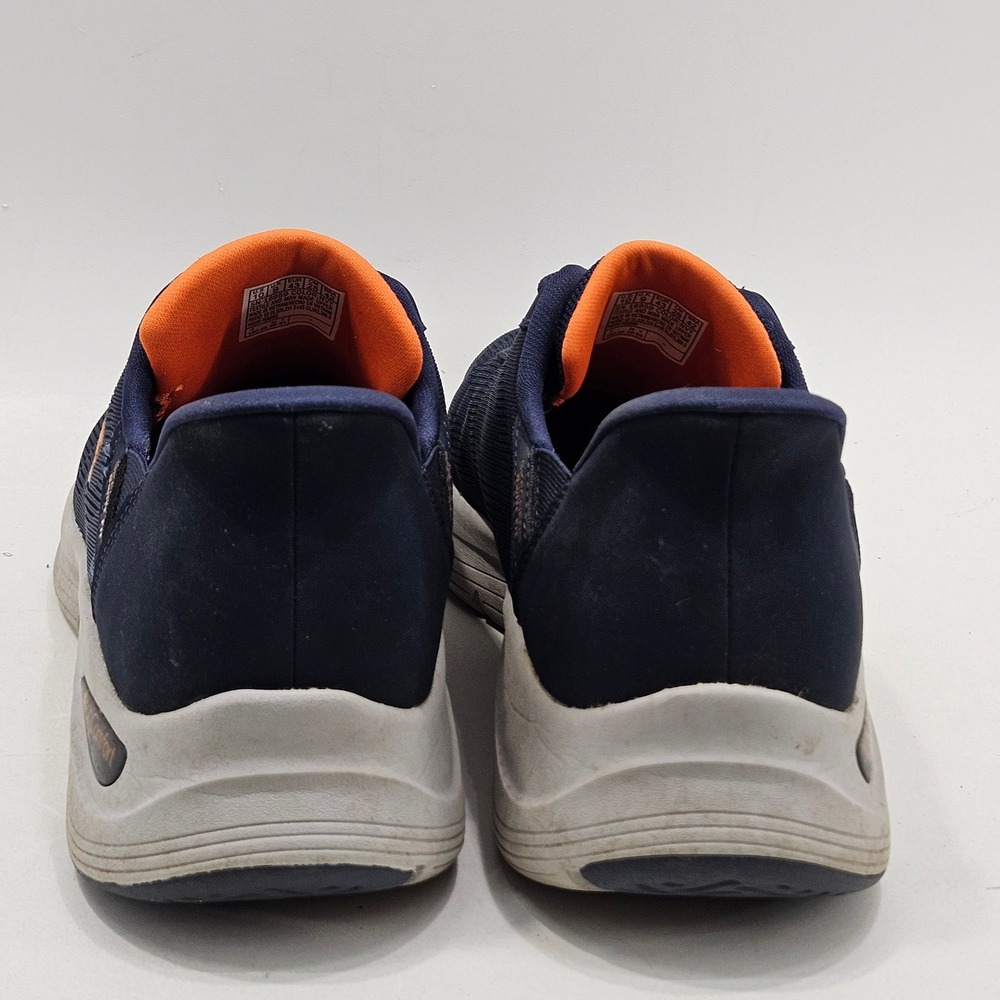 Skechers Slip-ins Arch Fit Swift Fit Women 10 Navy Orange 16959 Walking Shoes - Picture 5 of 15